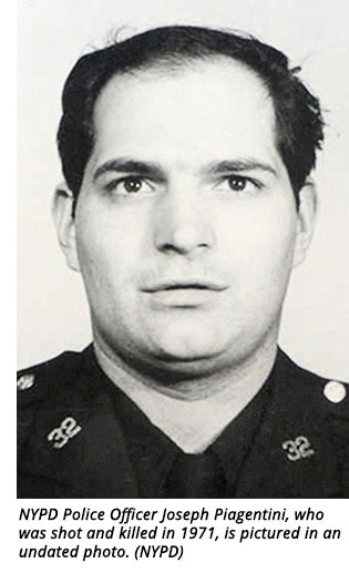 NYPD Police Officer Joseph Piagentini, who was shot and killed in 1971, is pictured in an undated photo. (NYPD)