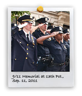 9/11 Memorial at 13th Pct. (9/11/2011)