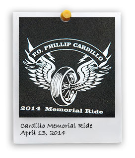PO Phillip Cardillo Memorial Motorcycle Ride (4/13/2014)