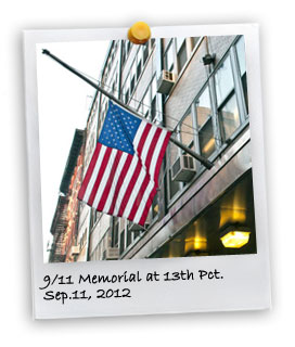 9/11 Memorial at 13th Pct., 2012 (9/11/2012)
