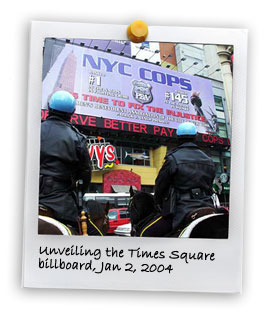 Unveiling the Times Square Billboard (1/2/2004)