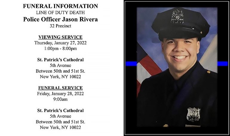 Funeral Information for PO Jason Rivera