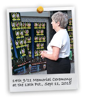 9/11 Memorial at 13th Pct., 2015 (9/11/2015)