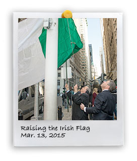 Raising the Irish Flag (3/13/2015)