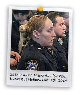 26th Anniversary Memorial in Memory of PO Buczek and PO Hoban (10/17/2014)