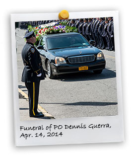 Funeral of P.O. Dennis Guerra (4/14/2014)