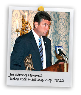 Joe Strong Honored (9/1/2012)