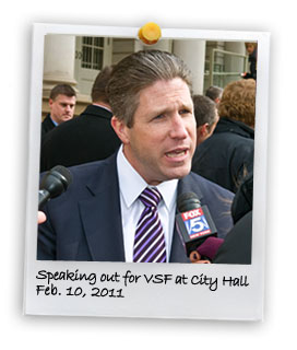 Speaking Out for VSF at City Hall (2/10/2011)