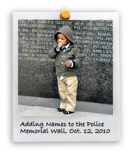 Adding Names to the Police Memorial Wall (10/12/2010)