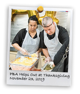 PBA Supports Thanksgiving Dinners (11/23/2019)