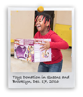 Toys Donation in Brooklyn and Queens, 2016 (12/17/2016)